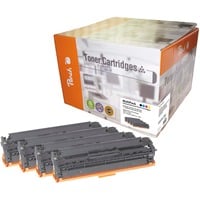 Peach 110849 cartuccia toner 4 pz Nero, Ciano, Magenta, Bianco Nero, Ciano, Magenta, Bianco, 4 pz