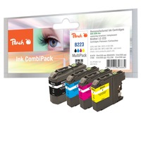 Peach 319370 cartuccia d'inchiostro 4 pz Compatibile Nero, Ciano, Magenta, Giallo Nero, Ciano, Magenta, Giallo, 15 ml, 7,6 ml, 4 pz, 725 pagine, Confezione multipla