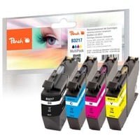 Peach 320280 cartuccia d'inchiostro 4 pz Compatibile Nero, Ciano, Magenta, Giallo Nero, Ciano, Magenta, Giallo, 13 ml, 6,5 ml, 4 pz, 550 pagine, Confezione multipla